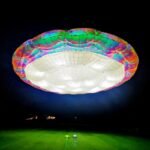 Commercial Toy Inflatable Giant Led Hanging Ufo Model Air Blow Individualized Size Spaceship Lighting Huge Decoration