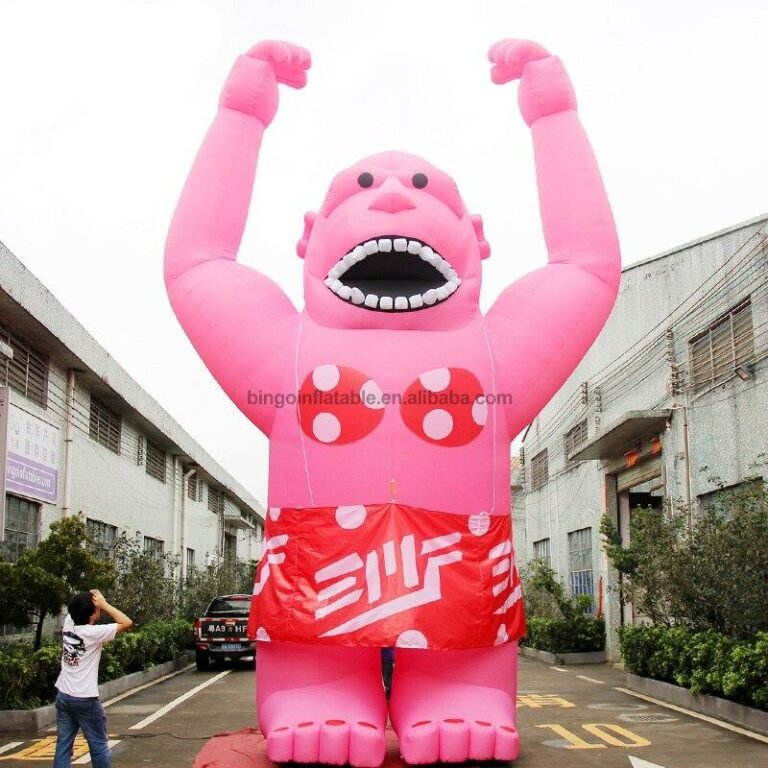 Giant 8m Pink Inflatable Orangutan Toy For Outdoor Entertainment ...