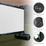 14 5 Feet Inflatable Outdoor Projector Movie Screen For Movies Portable Cinema With Blower - 2
