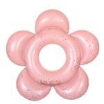 140cm Adults Swimming Ring Pvc Float Circle Inflatable Tube Summer Flower With Glitter Seat Water Party Fun Pool - 3