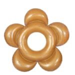140cm Adults Swimming Ring Pvc Float Circle Inflatable Tube Summer Flower With Glitter Seat Water Party Fun Pool - 4
