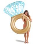 140cm Original Oversized Diamond Ring Swimming Float Row Adult Inflatable