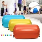 85x100cm Airtrack Inflatable Gymnastics Gym Air Mat Floor Home Exercise Inverted Backflip Round Column Tumbling