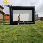 14ft Outdoor Projector Screen Inflatable Movie Film For Backyard Family Party Home Cinema With Fan - 4