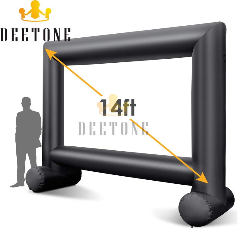 Inflatable 14ft Outdoor Movie Projector Screen For Backyard Family Party Home Cinema With Powerful Fan - 4 Inflatable 14ft Outdoor Movie Projector Screen For Backyard Family Party Home Cinema With Powerful Fan - 4