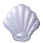 150cm Pearl White Shell Swimming Ring Fan-shaped Giant Inflatable Tube Float For Adult Children Pool Party Toys Air Mattress - 4