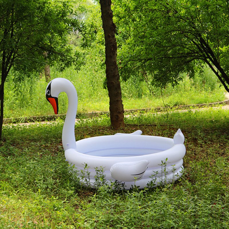 Ecofriendly 15m Pvc Inflatable Swan Flamingo Kids Swimming Pool Outdoor Family Summer Play Bathtub Ideal For Baby Room - 7