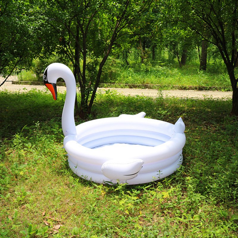 Ecofriendly 15m Pvc Inflatable Swan Flamingo Kids Swimming Pool Outdoor Family Summer Play Bathtub Ideal For Baby Room - 8