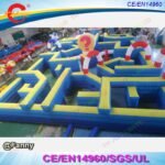 15x10m Customized Labyrinth Inflatable Maze Game For Puzzel To Door - 3