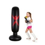 160cm Boxing Punching Bag Inflatable Toys Free-stand Tumbler Muay Thai Training Pressure Relief Back Sandbag - 4