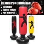 160cm Pvc Inflatable Boxing Punching Bag Standing Tumbler Home Gym Fitness Muay Thai Training Tools Sandbag 3 Colors - 2