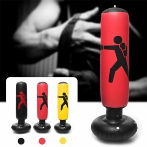 160cm Pvc Inflatable Boxing Punching Bag Standing Tumbler Home Gym Fitness Muay Thai Training Tools Sandbag 3 Colors