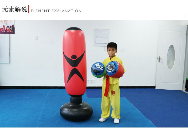 160cm Freestanding Inflatable Boxing Punching Bag Muay Thai Training Equipment For Stress Relief Back Sandbag - 6