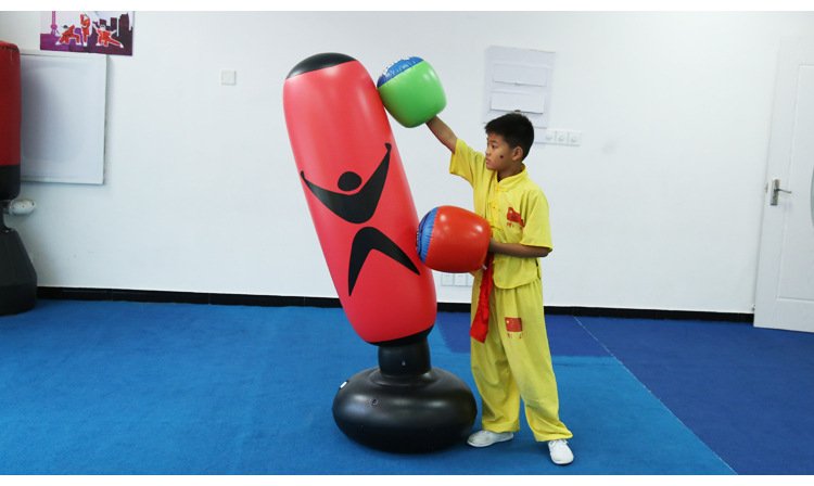 160cm Freestanding Inflatable Boxing Punching Bag Muay Thai Training Equipment For Stress Relief Back Sandbag - 7