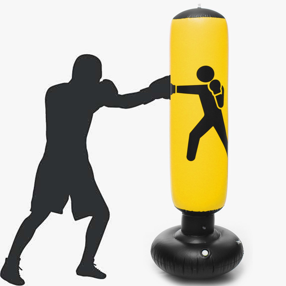 160cm Inflatable Pvc Boxing Bag Tumbler Sandbag Muay Thai Home Gym Fitness Training Tool 3 Colors - 5 160cm Inflatable Pvc Boxing Bag Tumbler Sandbag Muay Thai Home Gym Fitness Training Tool 3 Colors - 5