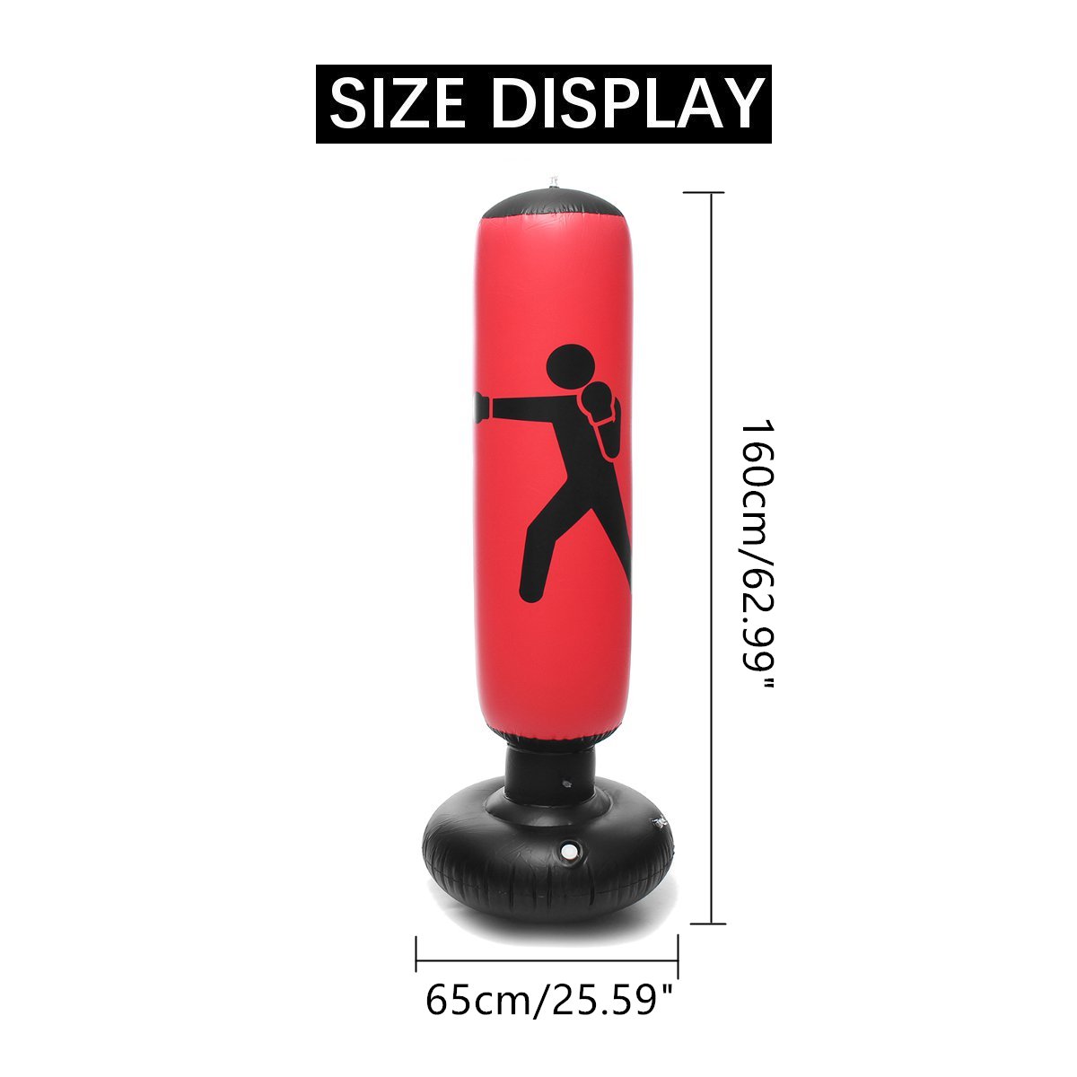 160cm Inflatable Pvc Boxing Bag Tumbler Sandbag Muay Thai Home Gym Fitness Training Tool 3 Colors - 1 160cm Inflatable Pvc Boxing Bag Tumbler Sandbag Muay Thai Home Gym Fitness Training Tool 3 Colors - 1