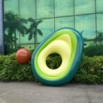 160x125 Cm Avocado Swimming Ring Inflatable Giant Pool Floats For Adults Tube Float Toy - 6