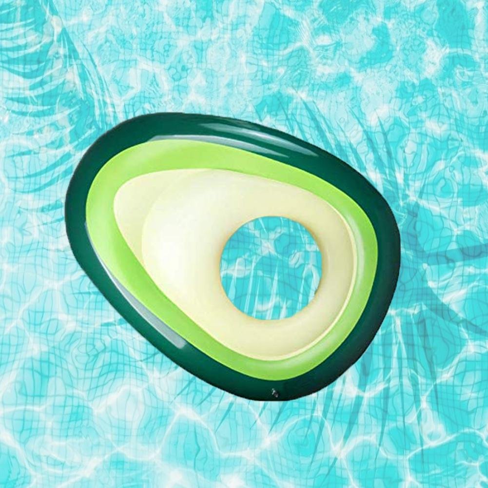 Giant 160x125cm Inflatable Avocado Swimming Ring Fun Adult Pool Float Tube Toy Water Leisure Lounger - 7