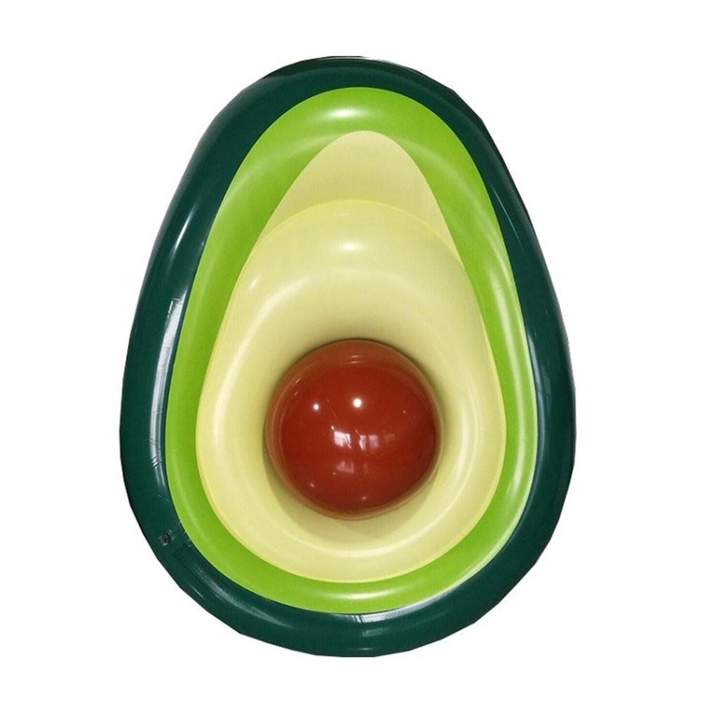 Giant 160x125cm Inflatable Avocado Swimming Ring Fun Adult Pool Float Tube Toy Water Leisure Lounger - 9