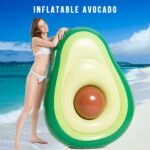 160x125cm Avocado Swimming Ring Inflatable Swim Giant Pool Floats For Adults Kids Summer Beach Toys - 2
