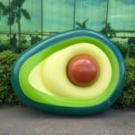 160x125cm Avocado Swimming Ring Inflatable Swim Giant Pool Floats For Adults Kids Summer Beach Toys - 6