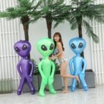 170cm Giant Alien Model Green Purple Blue Gray Pink Et Kids Adult Inflatable Toy Halloween Cosplay Brithday Party Supply Blow Up - 5