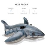 173cm Inflatable Shark Riding Whale Pool Float Swimming Ring Swim Circle Air Mattress Water Toys For Child Adult Beach Party - 3