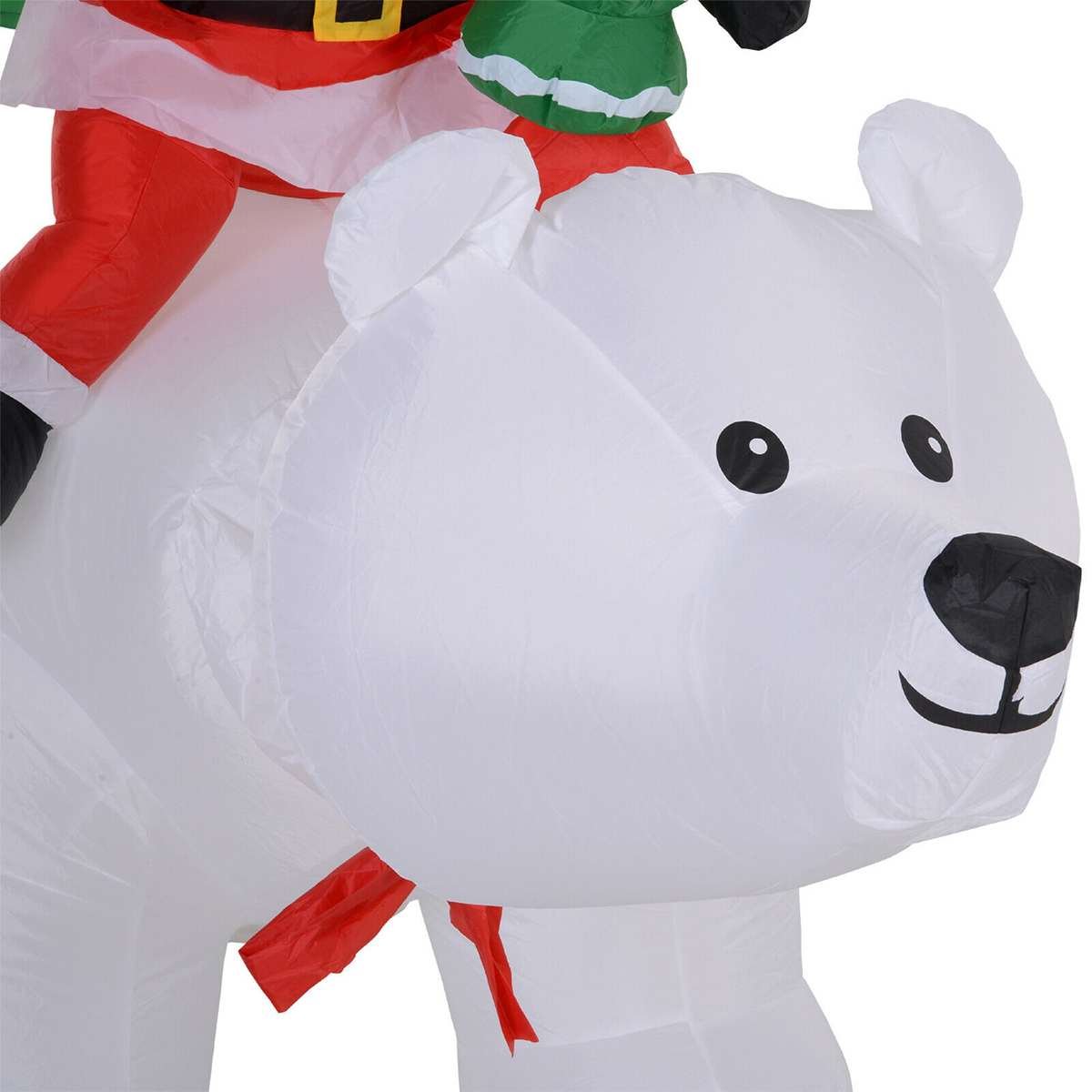 7x2m Led Glowing Inflatable Santa Claus Riding Polar Bear Kids Christmas Gift And Garden Decoration - 4 7x2m Led Glowing Inflatable Santa Claus Riding Polar Bear Kids Christmas Gift And Garden Decoration - 4