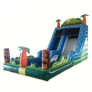 Yard Price Full Pvc Material Hot Selling Tropical Kids Inflatable Water Slide With Air Blower