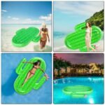 180cm Outdoor Beach Pool Inflatable Cactus Swim Lounge Chair Adult Giant Float Interactive Fun Summer Water Party Toy - 5