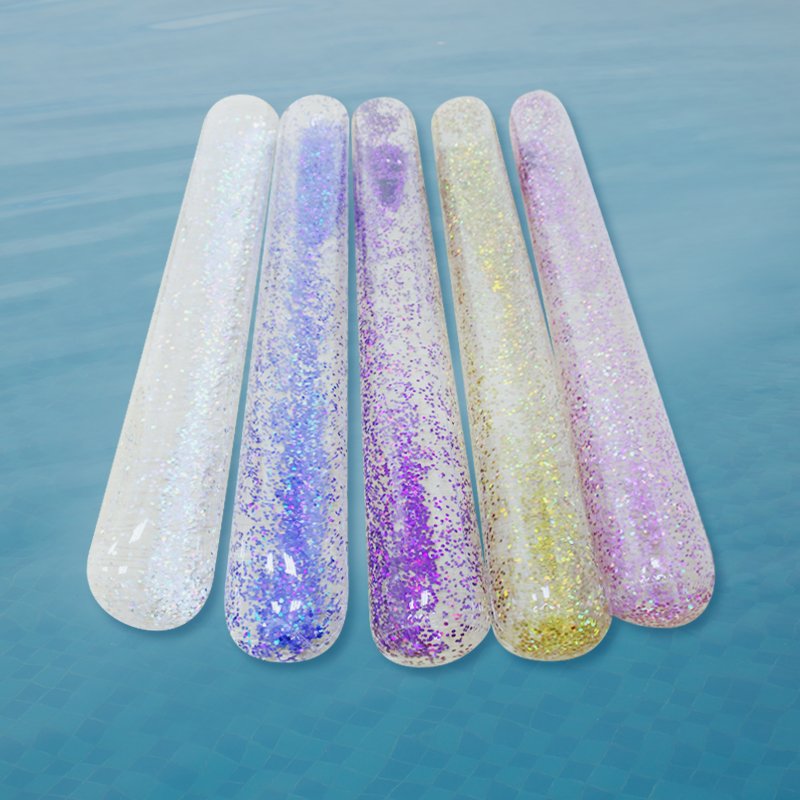 180cm Giant Glitter Inflatable Pool Float Sparkly Super Noodle Air Mattress Summer Water Party Toys For Adults And Kids - 2