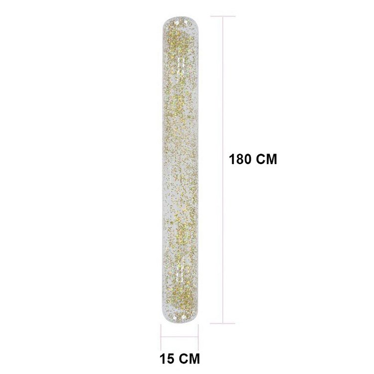 Sparkly Holographic Giant 180cm Inflatable Swimming Pool Float Glitter Swim Noodle Super Party Beach Raft Stick - 2 Sparkly Holographic Giant 180cm Inflatable Swimming Pool Float Glitter Swim Noodle Super Party Beach Raft Stick - 2