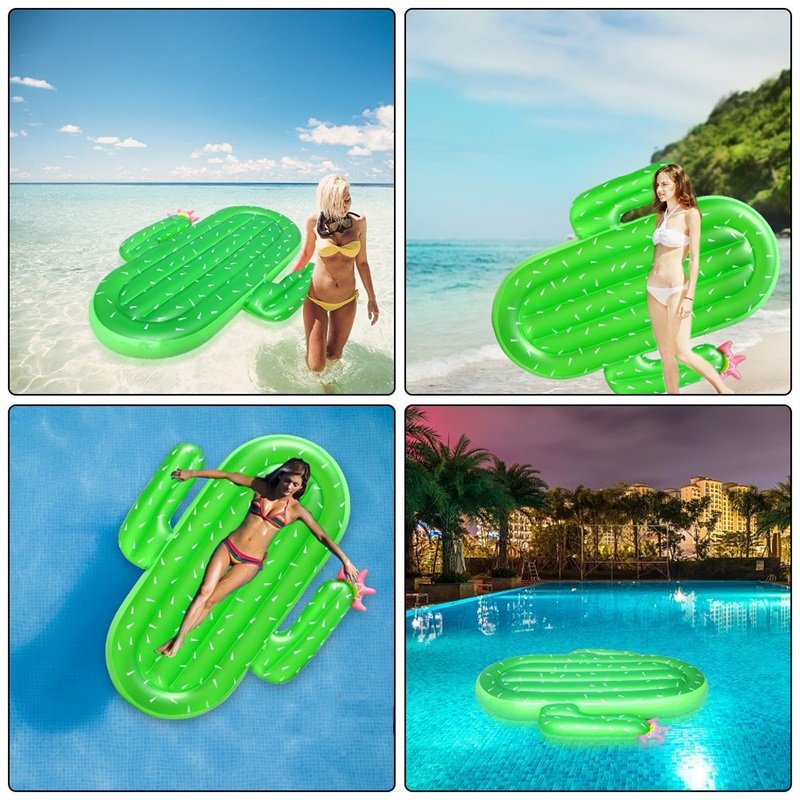 Giant Inflatable Cactus Lounge Chair 180cm For Adults Perfect For Beach Pool Summer Water Parties Interactive Fun Float Toy - 6 Giant Inflatable Cactus Lounge Chair 180cm For Adults Perfect For Beach Pool Summer Water Parties Interactive Fun Float Toy - 6