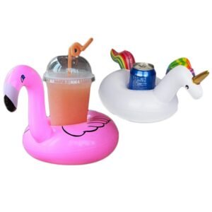 19 Color Mini Floating Cup Holder Pool Swim Ring Water Toys Party Beverage Boats Baby Toy Inflatable Drink Holders - 2