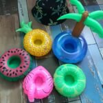 19 Color Mini Floating Cup Holder Pool Swim Ring Water Toys Party Beverage Boats Baby Toy Inflatable Drink Holders