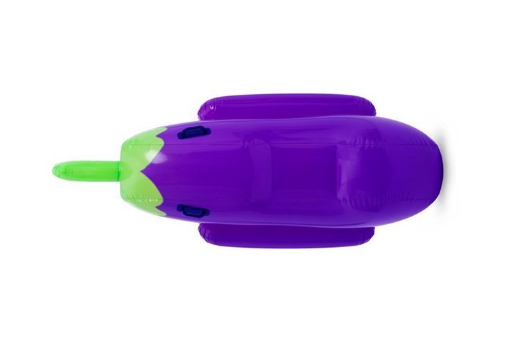 Summer Fun Giant Inflatable Eggplant Pool Float 190cm75inch Water Board Air Bed Swimming Raft Mattress Toy - 4