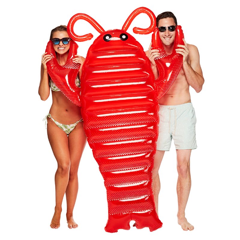 190cm Giant Red Lobster Inflatable Pool Float Lieon Swimming Ring Adultchildren Air Mattress Water Party Fun Lounger - 2