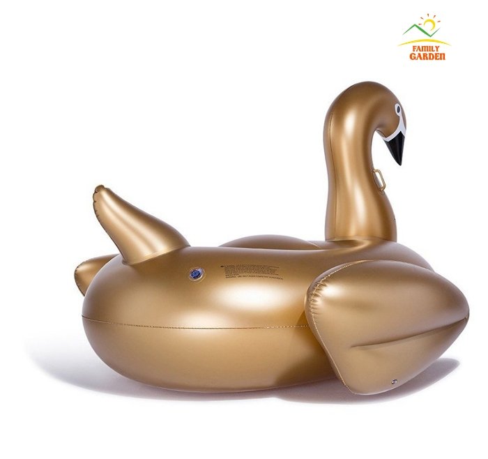 Gold Swan Giant Inflatable Rideable Pool Float 75inch 19m Summer Water Fun Toy For Swimming - 4 Gold Swan Giant Inflatable Rideable Pool Float 75inch 19m Summer Water Fun Toy For Swimming - 4