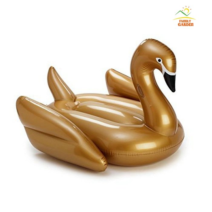 Gold Swan Giant Inflatable Rideable Pool Float 75inch 19m Summer Water Fun Toy For Swimming - 5 Gold Swan Giant Inflatable Rideable Pool Float 75inch 19m Summer Water Fun Toy For Swimming - 5