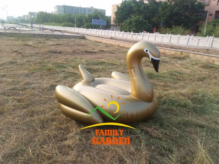 Gold Swan Giant Inflatable Rideable Pool Float 75inch 19m Summer Water Fun Toy For Swimming - 2 Gold Swan Giant Inflatable Rideable Pool Float 75inch 19m Summer Water Fun Toy For Swimming - 2