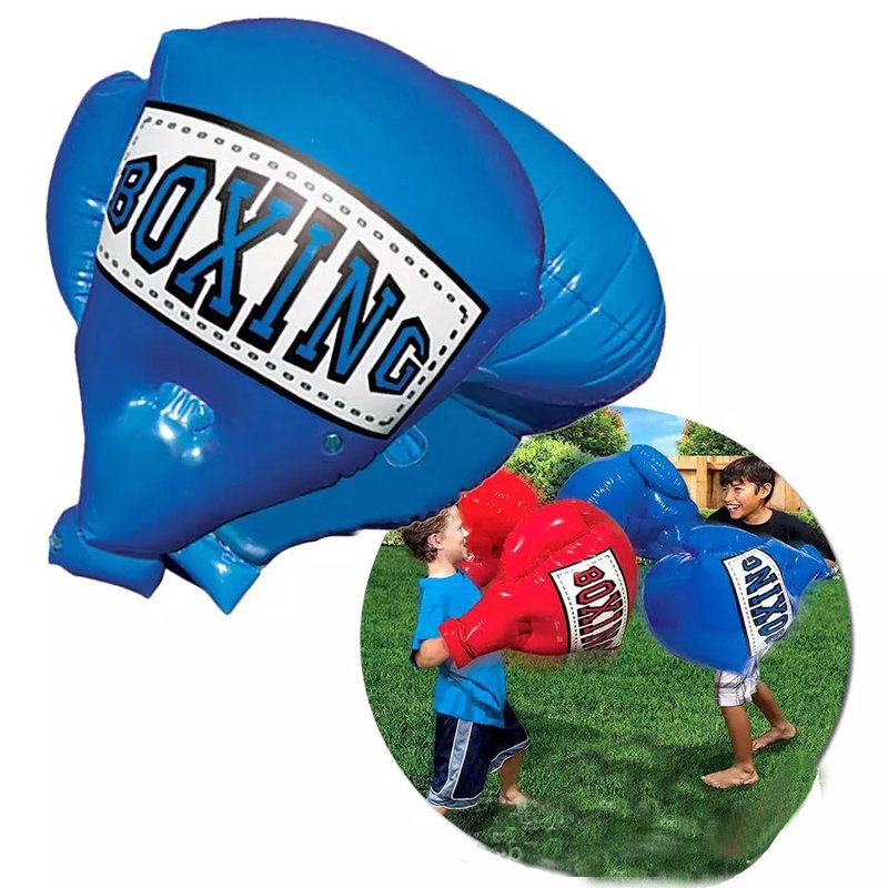 Kids Inflatable Boxing Gloves Pair Jumbo Size 60x45cm Ideal For Training Sports Games Party Toys Perfect Childrens Gift - 3