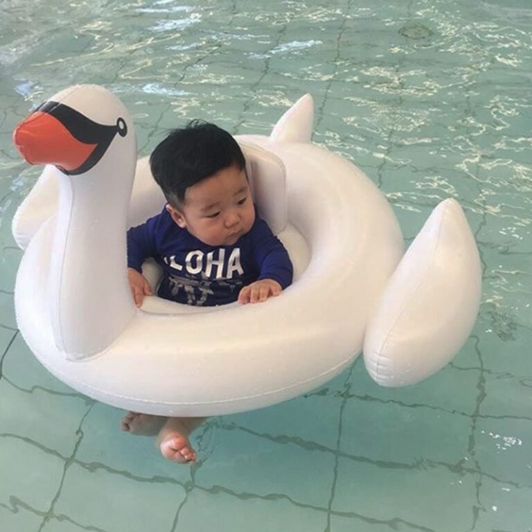 Giant Inflatable Swan Pool Float Adult Swimming Ring Baby Safe Toy ...