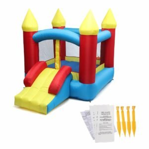 1set Inflatable Playground Bouncy Castle Outdoor Indoor Trampoline Playing Games For Kids Gift - 2