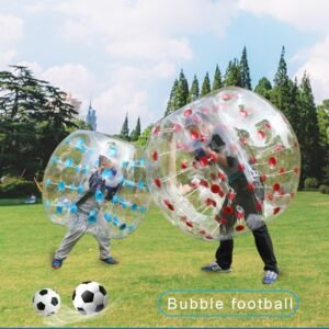 1m Colorful Zorb Soccer Ball Pvc Inflatable Bubble Football Pump For Boys Girls Adult Family Outdoor Game Sport - 2