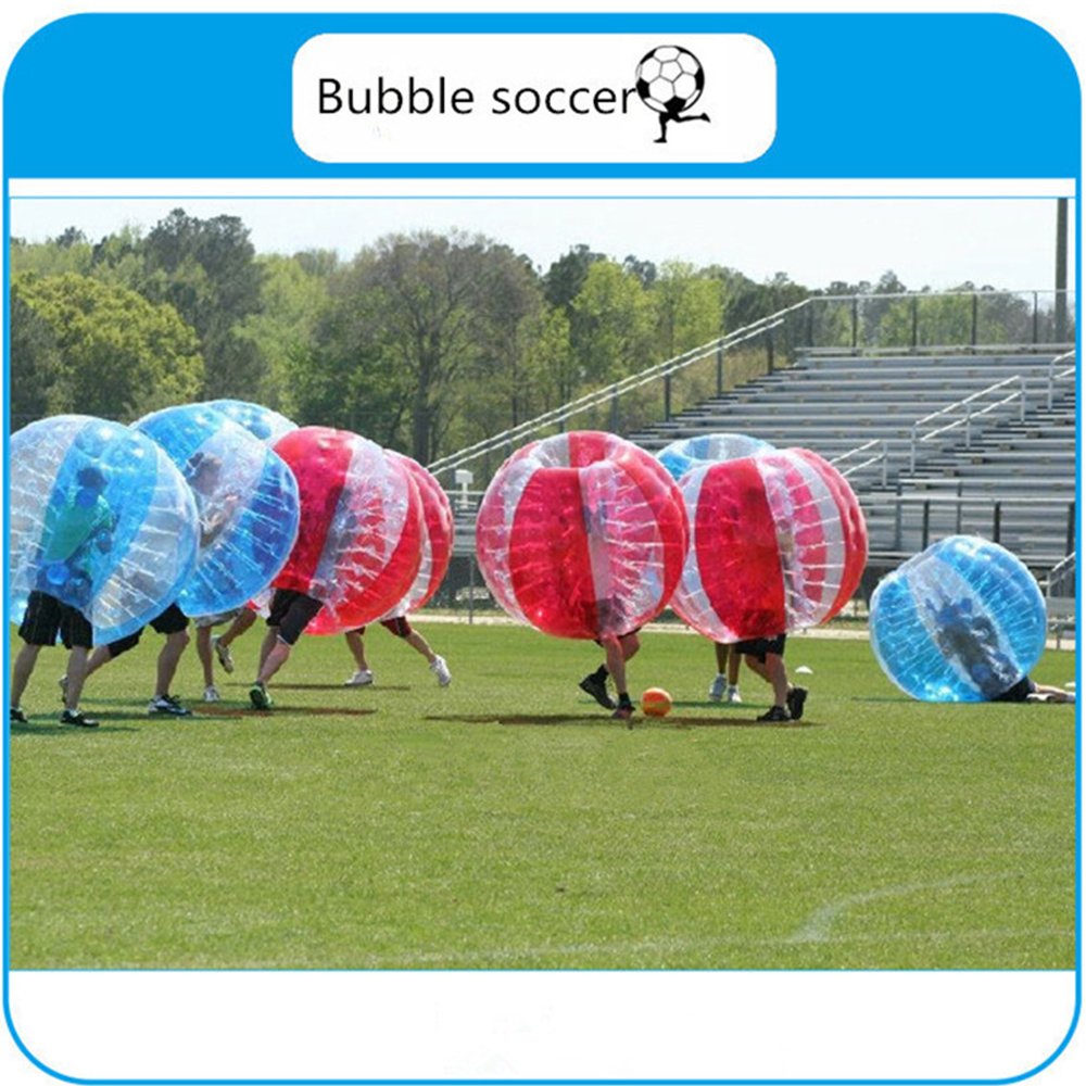1m Giant Inflatable Zorb Soccer Bubble Ball Colorful Pvc Family Outdoor Sports Game For Adults And Kids Includes Pump - 2