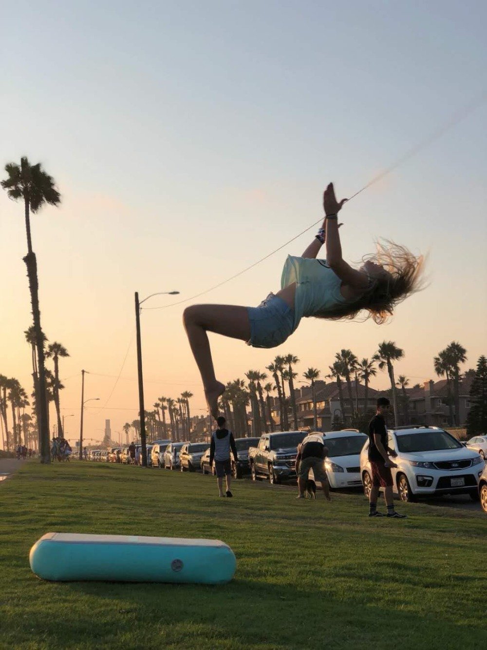 Quality Inflatable Gymnastics Tumble Track Mat Air Block Board For Training Exercise 1mx06mx01m Size - 4 Quality Inflatable Gymnastics Tumble Track Mat Air Block Board For Training Exercise 1mx06mx01m Size - 4