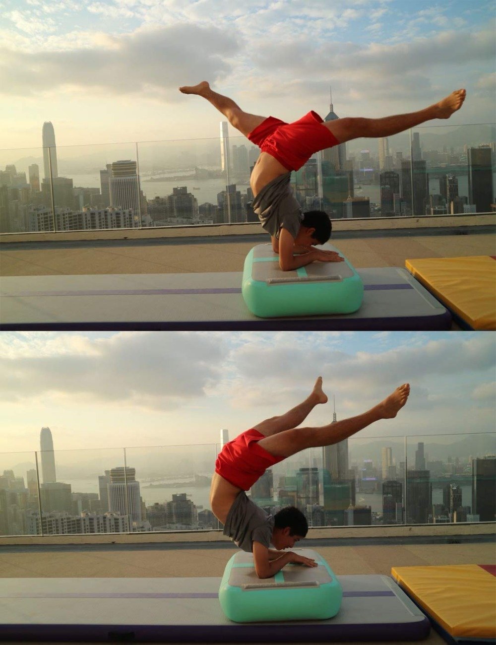 Inflatable Gymnastics Tumble Track Mat 1m X 06m X 01m Air Board For Training Exercise - 6