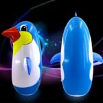 1piece Outdoor Fun Sports Random Color 22 & 36 45 70cm Inflatable Penguin Toy Soft Plastic Tumbler For Children - 3