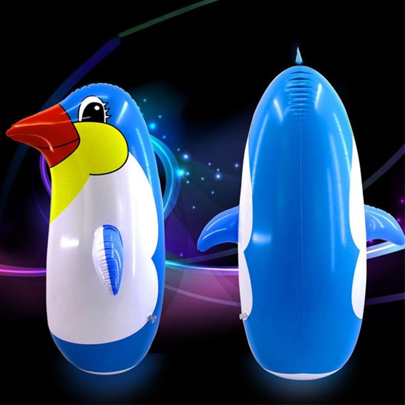 Kids Inflatable Penguin Tumbler Toy Soft Plastic Outdoor Fun Sports 70cm Assorted Colors - 5