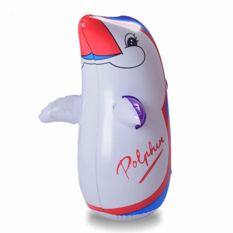 Kids Inflatable Penguin Tumbler Toy Soft Plastic Outdoor Fun Sports 70cm Assorted Colors - 6